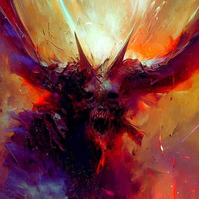 Wall Art featuring the digital art Blood Beast by Colin Hardman