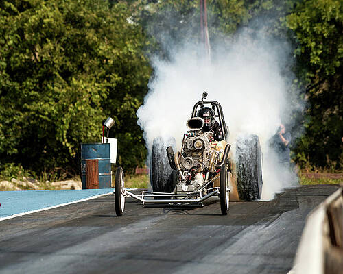 Wall Art - Photograph - Blown Front Engine Dragster by Todd Aaron