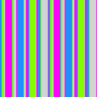 [ Thumbnail: Blue, Chartreuse, Light Gray, and Fuchsia Colored Lined/Striped Pattern Duvet Cover ]