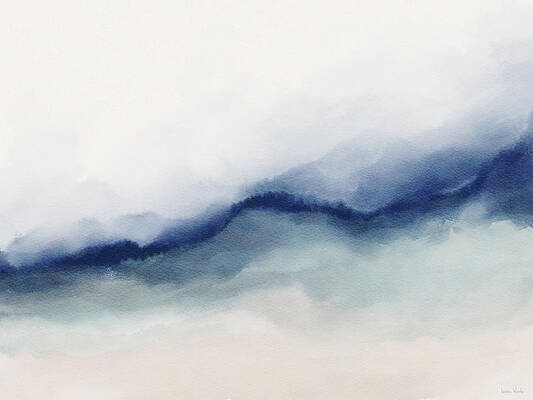 Wall Art - Mixed Media - Blue Desert Landscape 2- Art by Linda Woods by Linda Woods