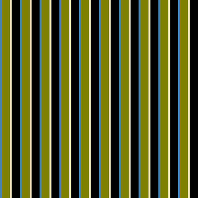 [ Thumbnail: Blue, Green, Beige, and Black Colored Pattern of Stripes Acrylic Print ]