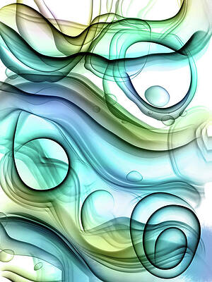Blue Green Flow by Peggy Collins Blue Green Flow by Peggy Collins