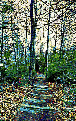 Blue Green Forest Design 257 by Lucie Dumas Blue Green Forest Design 257 by Lucie Dumas