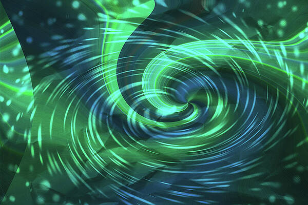 Blue Green Swirl by Connie Publicover Blue Green Swirl by Connie Publicover
