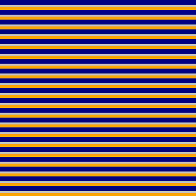 [ Thumbnail: Blue, Grey, and Orange Colored Stripes/Lines Pattern Poster ]