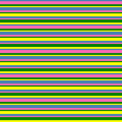 [ Thumbnail: Blue, Hot Pink, Green, and Yellow Colored Stripes/Lines Pattern Wood Print ]