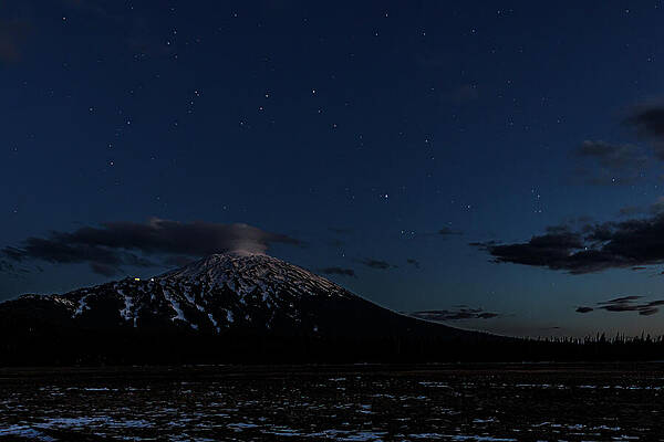 Mountain Photograph - Blue Hour Bachelor by Tim Lyden