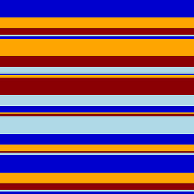 [ Thumbnail: Blue, Orange, Dark Red, and Light Blue Colored Lined/Striped Pattern Duvet Cover ]