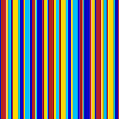 [ Thumbnail: Blue, Red, Yellow, and Deep Sky Blue Colored Lines Pattern Duvet Cover ]