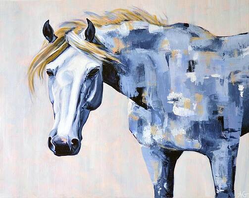 Wall Art - Painting - Blue Roan by Alexis King-Glandon