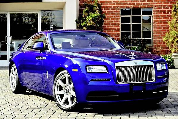 Wall Art - Photograph - Blue Rolls Wraith by Dean Williams