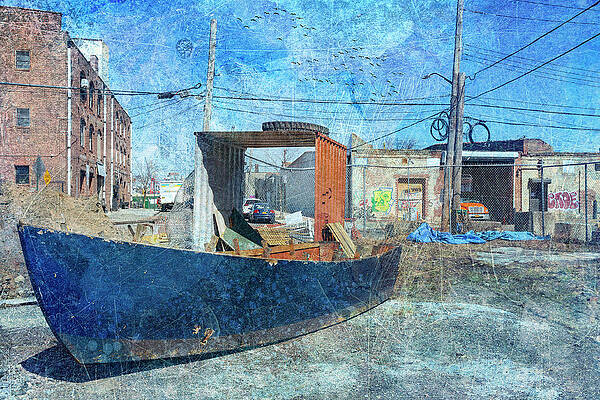 Blue Row Boat by Cate Franklyn Blue Row Boat by Cate Franklyn