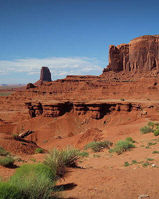 Blue skies over Monument Valley by Stephanie Hobbs Blue skies over Monument Valley by Stephanie Hobbs