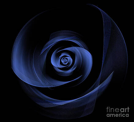 Blue spiral bud by Larissa Antonova Blue spiral bud by Larissa Antonova