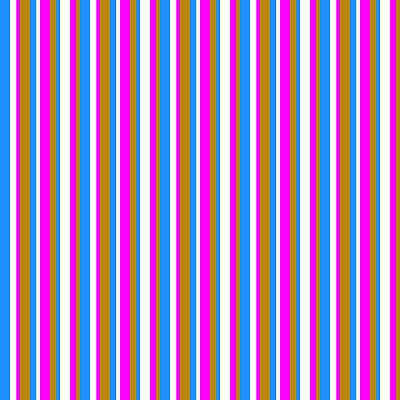 [ Thumbnail: Blue, White, Fuchsia, and Dark Goldenrod Colored Lines/Stripes Pattern Acrylic Print ]