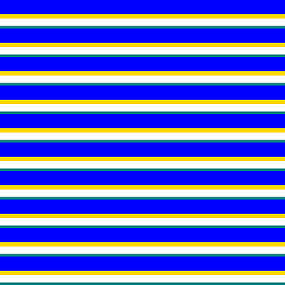 [ Thumbnail: Blue, Yellow, White, and Teal Colored Lines Pattern Duvet Cover ]