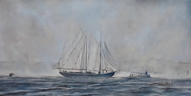 Bluenose In Fog by Marilyn McNish Bluenose In Fog by Marilyn McNish