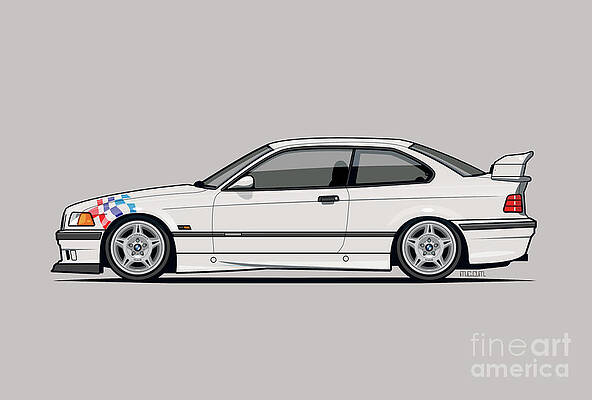 E30 BMW M3 - BMW M3 - BMW - M3 - Bmw Art - Bmw Poster - Bmw Gifts - Bmw  Prints - Car Poster - Racing Digital Art by Yurdaer Bes - Pixels