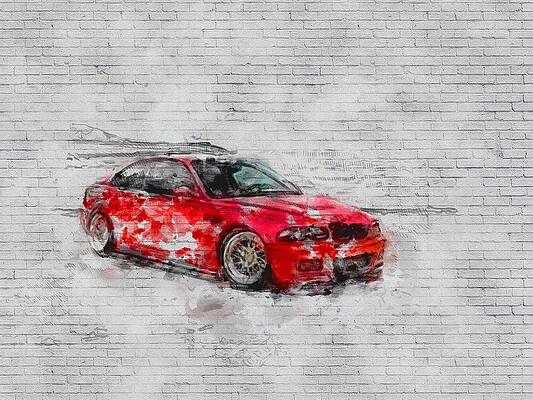 E46 BMW M3 - BMW M3 - BMW - M3 - Bmw Art - Bmw Poster - Bmw Gifts - Bmw  Prints - Car Poster - Racing Digital Art by Yurdaer Bes - Pixels