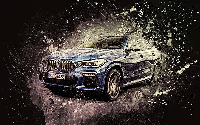 BMW X6 Sports Car Giant Wall Mural Art Poster Picture Print 47x33 Inches 
