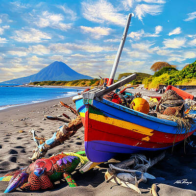 Wall Art - Digital Art - Boat Fun by Mike Peconge