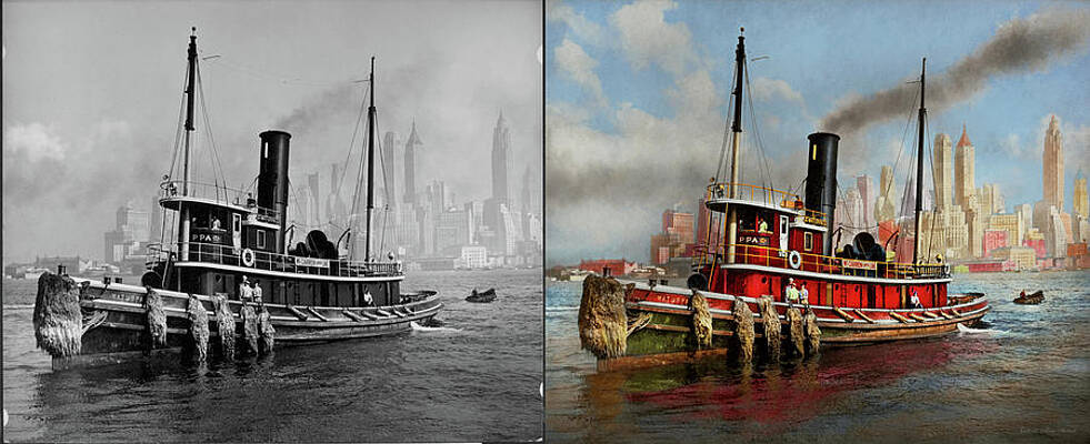 Boat - Tugboat - The Watuppa 1935 - Side by Side by Mike Savad Boat - Tugboat - The Watuppa 1935 - Side by Side by Mike Savad