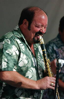 Wall Art - Photograph - Bob Draga on Clarinet, Jazz Musician by Bonnie Colgan