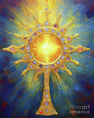 Light Digital Art - Body Of Christ by Macro Abundance