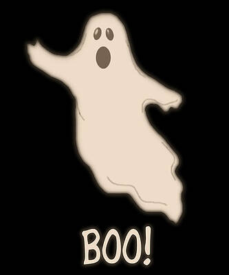 Wall Art - Digital Art - Boo The Ghost by Flippin Sweet Gear