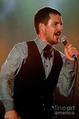 Wall Art - Photograph - Brandon Flowers with The Killers at The Echo Project  by David Oppenheimer