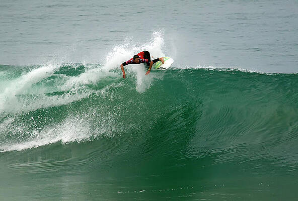 Wall Art featuring the photograph Brett Simpson Surfer by Waterdancer