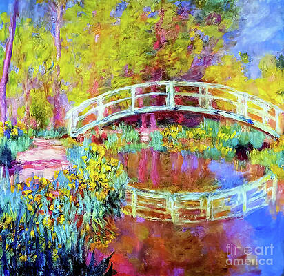 Bridge in Monet's Garden by Claude Monet 1896 by Claude Monet Bridge in Monet's Garden by Claude Monet 1896 by Claude Monet