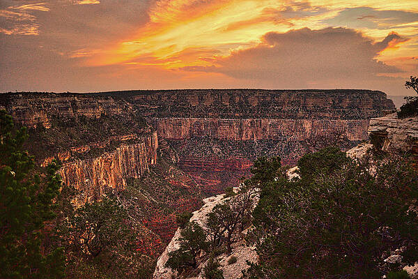 Bright Angel Trail Sunset by Chance Kafka Bright Angel Trail Sunset by Chance Kafka
