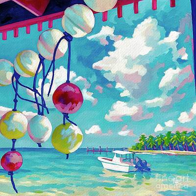 Wall Art - Painting - Bright Buoys by Tammy Lee Bradley