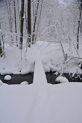 Bromley Brook with Snow 1 by Raymond Salani III Bromley Brook with Snow 1 by Raymond Salani III