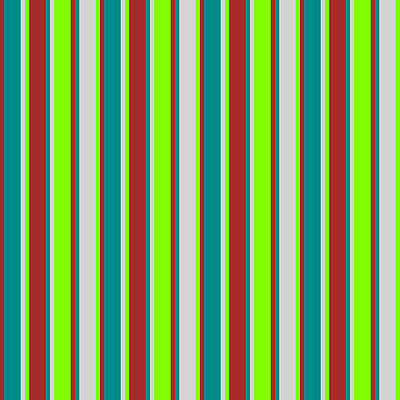 [ Thumbnail: Brown, Dark Cyan, Light Grey, and Chartreuse Colored Stripes Pattern Duvet Cover ]