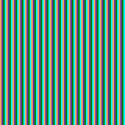 [ Thumbnail: Brown, Purple, Green, and Aqua Colored Stripes/Lines Pattern Wood Print ]