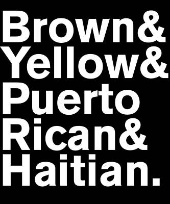 Wall Art - Digital Art - Brown Yellow Puerto Rican Haitian by Flippin Sweet Gear