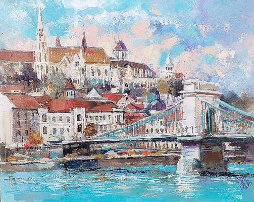 Budapest view with Chain Bridge by Lorand Sipos Budapest view with Chain Bridge by Lorand Sipos