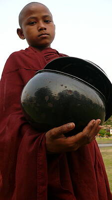 Wall Art - Photograph - Buddhist Monk Portrait by Robert Bociaga