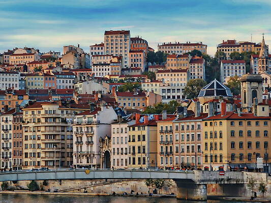 Buildings Along the Rhone by Anthony Dezenzio Buildings Along the Rhone by Anthony Dezenzio