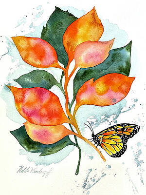Butterfly and Leaves by Hilda Vandergriff Butterfly and Leaves by Hilda Vandergriff