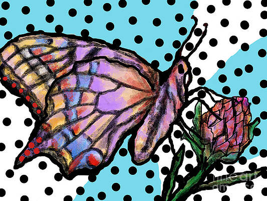 Wall Art - Painting - Butterfly by Bradley Boug