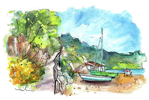 Wall Art - Painting - Cala De Sant Vicent 01 by Miki De Goodaboom