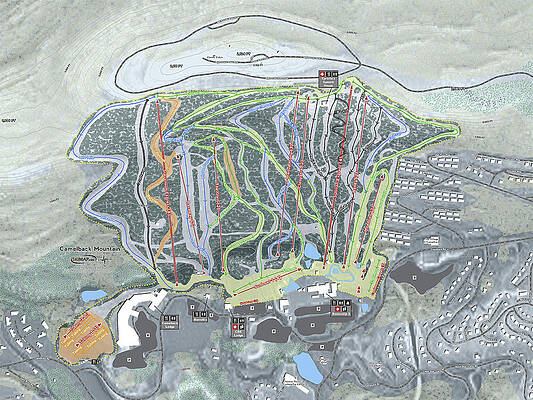 Camelback Ski Trail Map