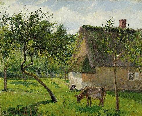 https://render.fineartamerica.com/images/images-profile-flow/400/images/artworkimages/mediumlarge/3/camille-pissarro-the-orchard-and-a-cow-varengeville-les-classics.jpg