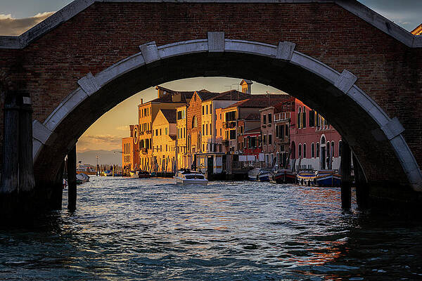 Wall Art - Photograph - Cannaregio Canal At Sunset In Venice by Artur Bogacki
