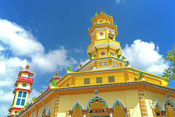 Cao Dai Temple, Long Xuyen, Vietnam by Brian Shaw