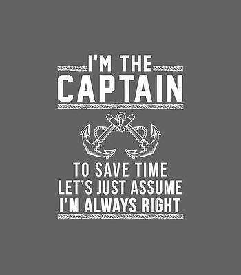  Digital Art - Captain Of The Boat by Delphr Clove