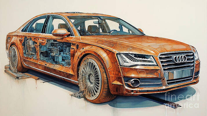 Audi - One Day Digital Art by Cars Merch - Fine Art America